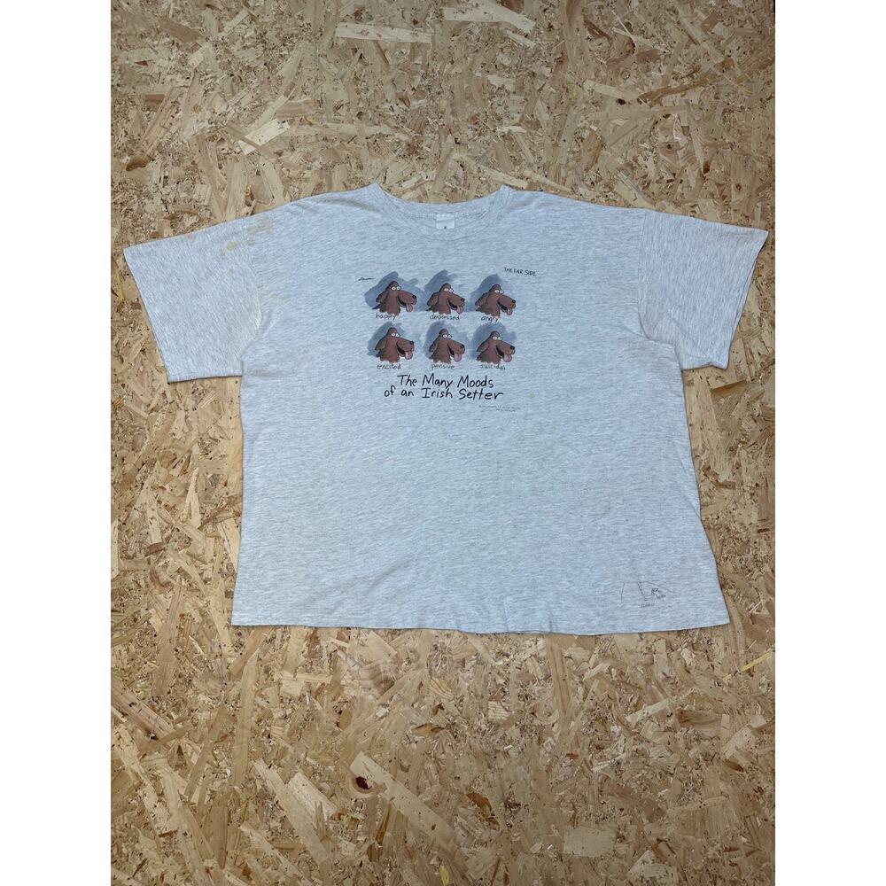 Vintage 92’ Gray Mens Short Sleeve Graphic T-shirt Sz 2XL